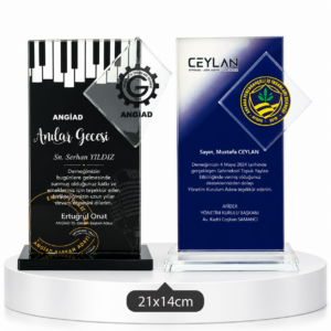 1023 KRİSTAL PLAKET