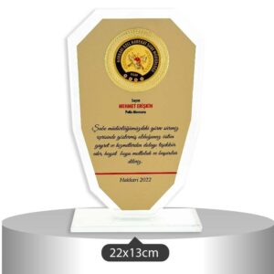 1031 KRİSTAL PLAKET (ÖZEL ÜRETİM)
