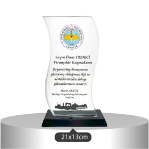 1007 KRİSTAL PLAKET