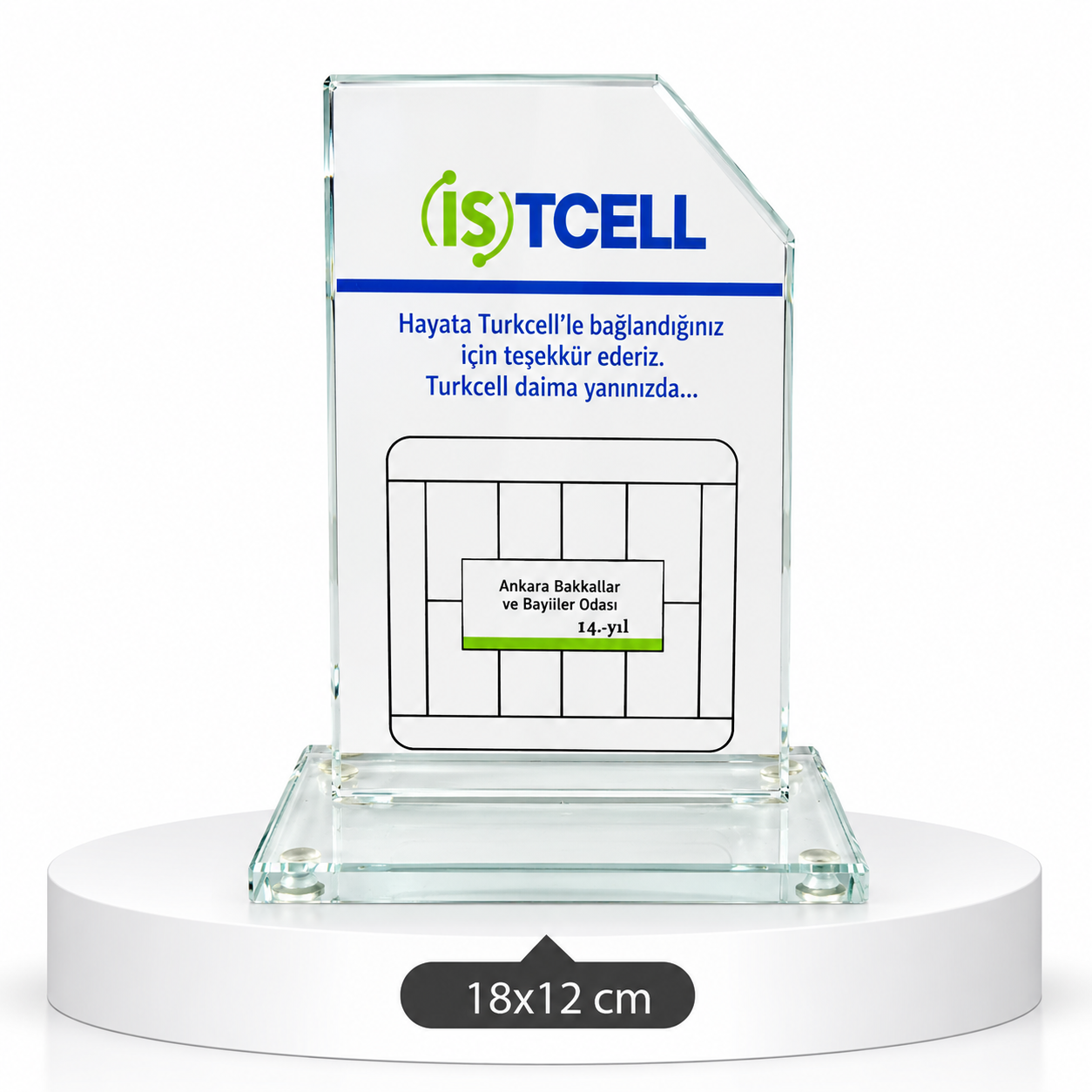 1035 KRİSTAL PLAKET